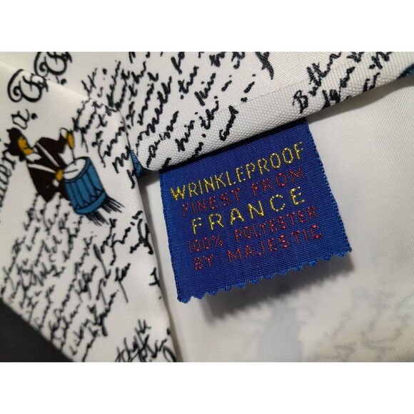 Vintage Mens Tie, Wrinkleproof Tie, Declaration of Independence 57 inch - Picture 3 of 3